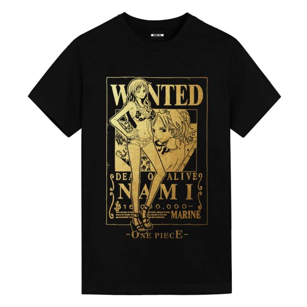 Straw Hat Wanted Poster One Piece Shirts - FIHEROE.