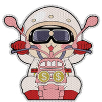 Thumbnail for Cute Chibi Biker Glow in the Dark Anime Stickers - FIHEROE.