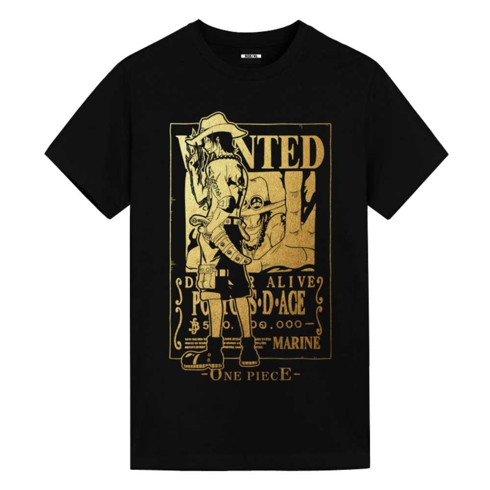 Straw Hat Wanted Poster One Piece Shirts - FIHEROE.