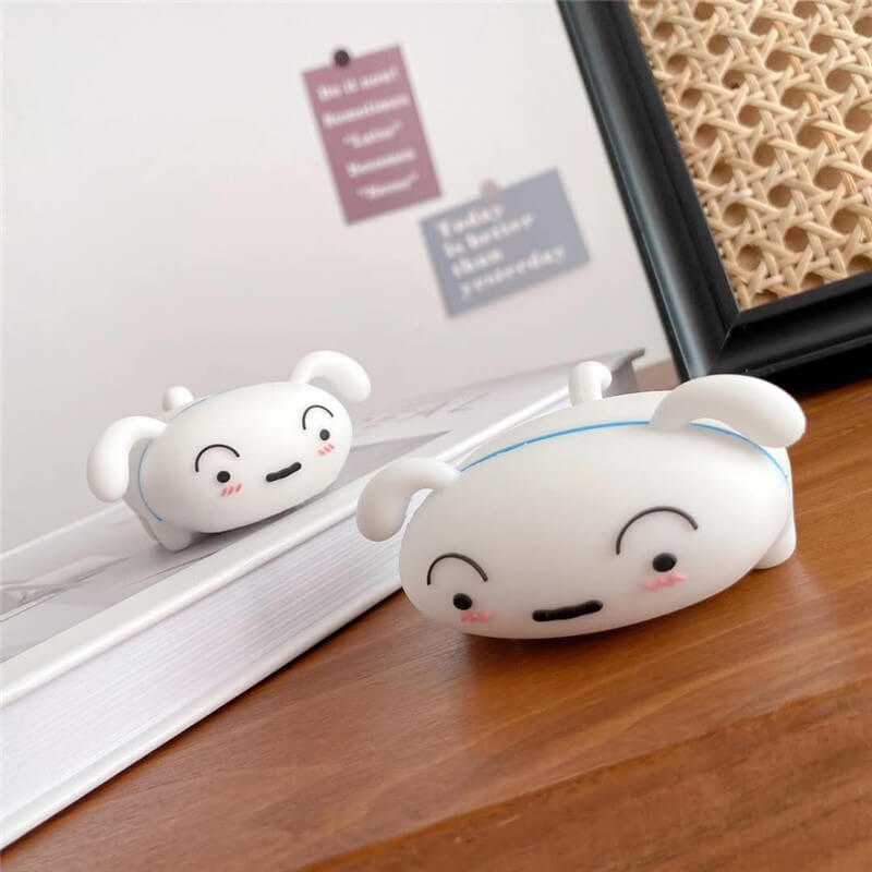 Cute Little White Dog Silicone Anime Airpods Case - FIHEROE.
