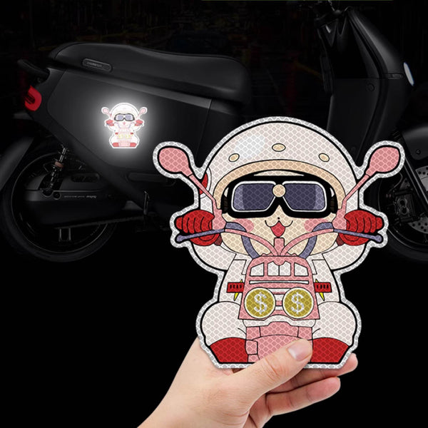Cute Chibi Biker Glow in the Dark Anime Stickers - FIHEROE.