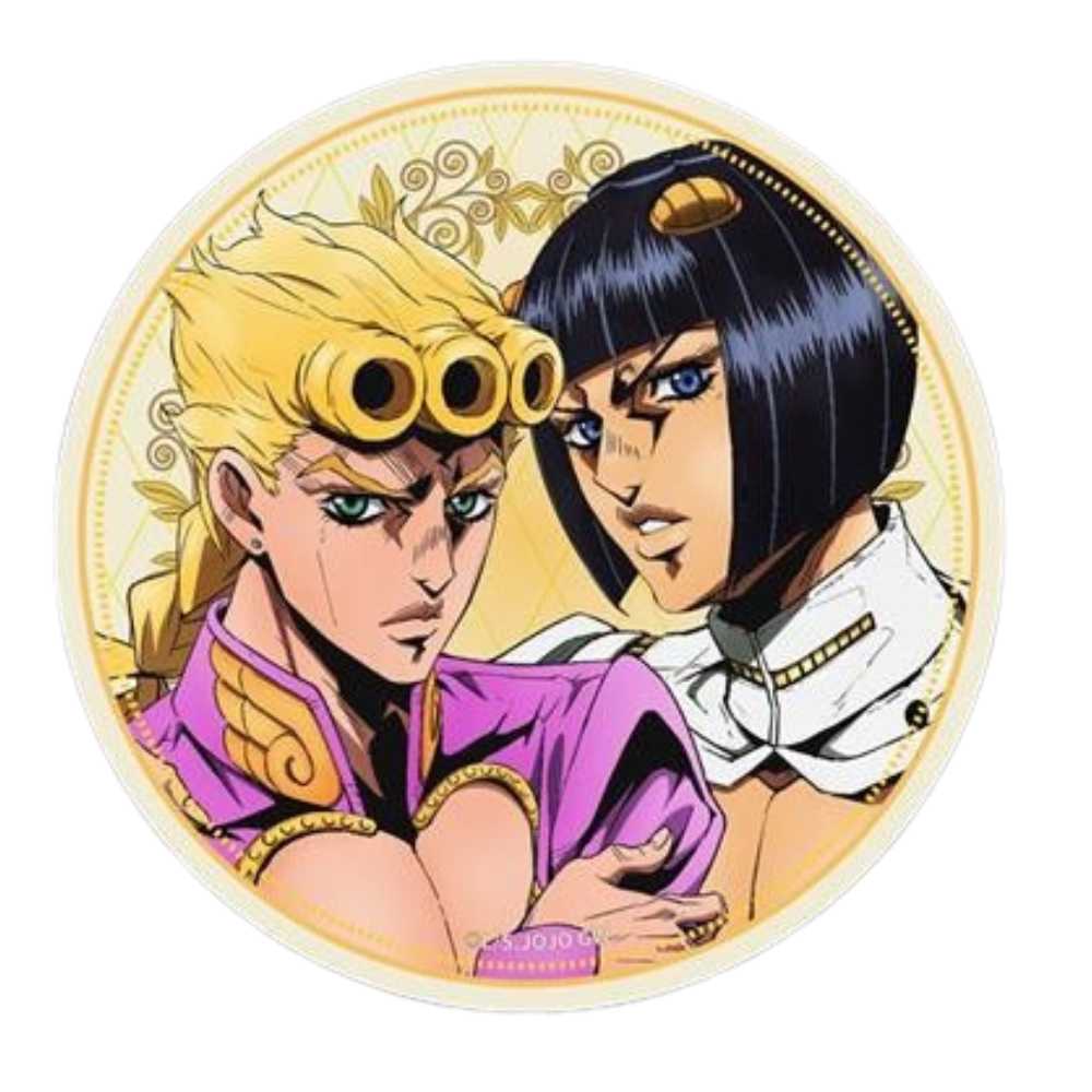 JJBA Golden Wind Characters Holo Anime Badges - FIHEROE.