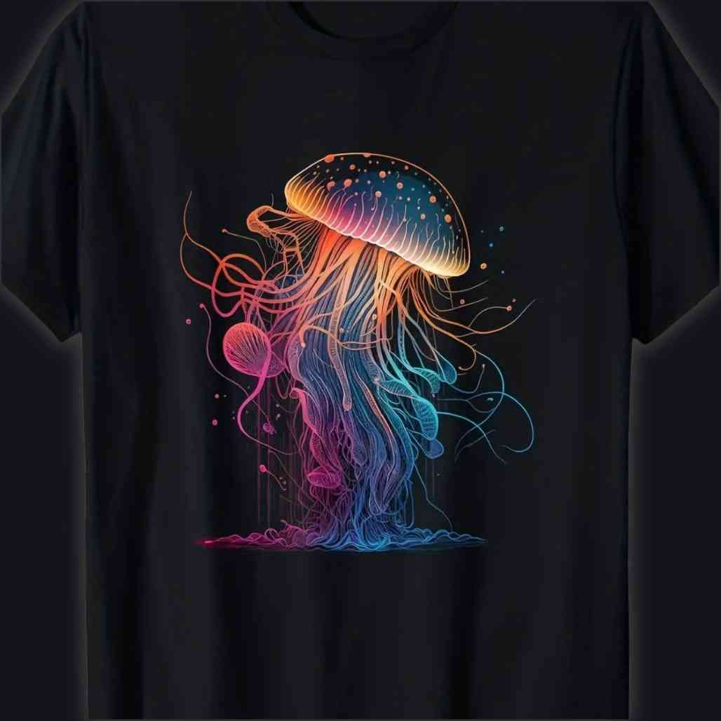 Oceanic Creatures Jellyfish Animal Graphic Tee