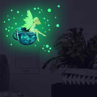 Thumbnail for Cute Fairy Lit Wall Art Glow In the Dark Stickers - FIHEROE.