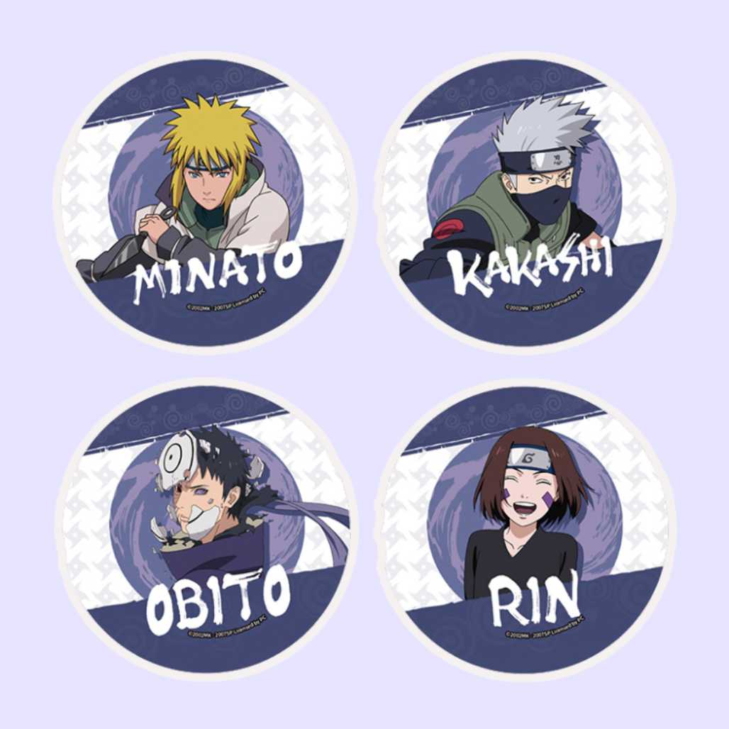 Naruto Shippuden Team 6 Minato Anime Badges - FIHEROE.