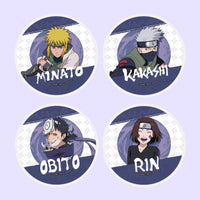 Thumbnail for Naruto Shippuden Team 6 Minato Anime Badges - FIHEROE.