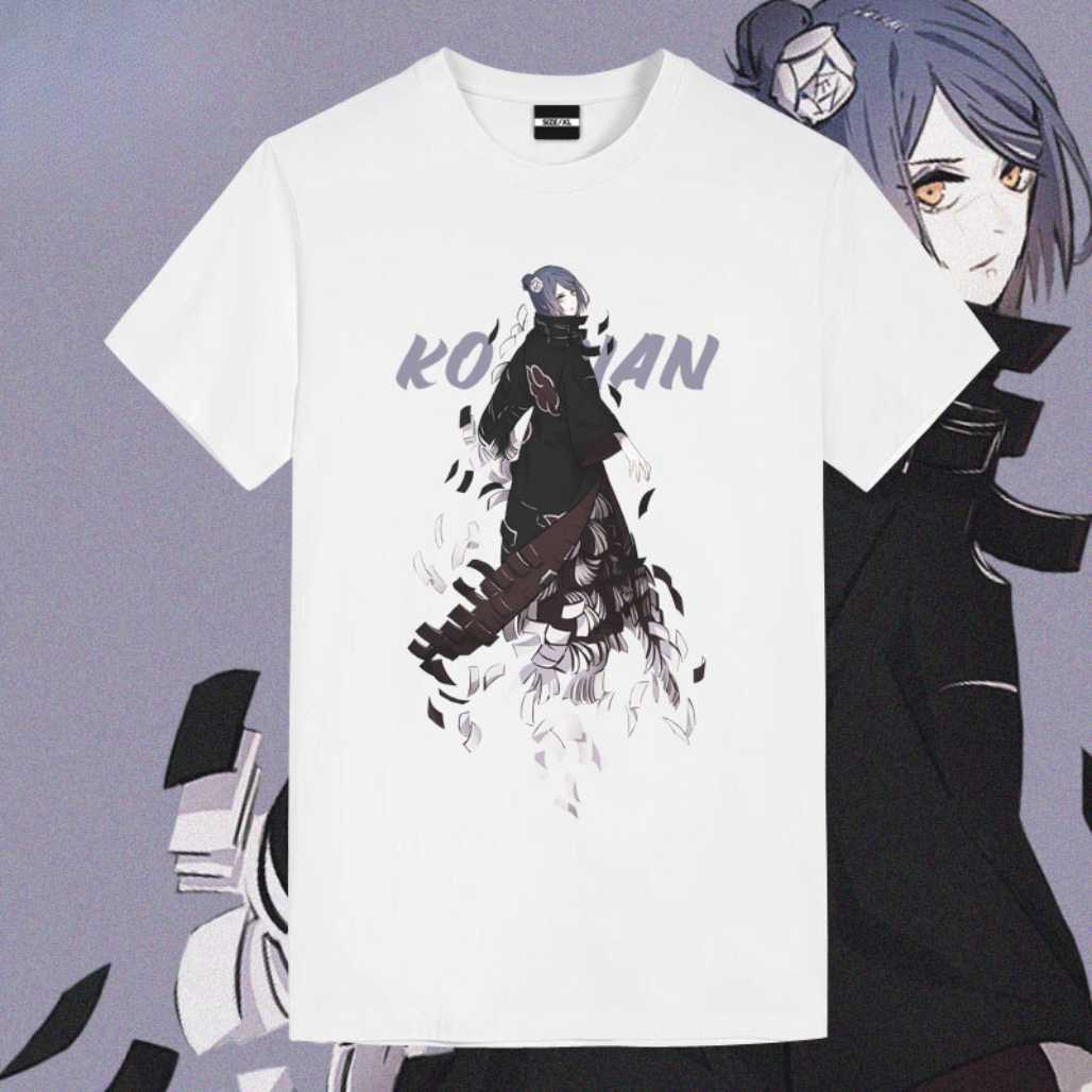 Camiseta gráfica de anime Naruto Shippuden Akatsuki Konan