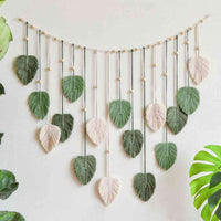 Thumbnail for Fairycore Boho FiberArt Heart Shaped Leaf Garland