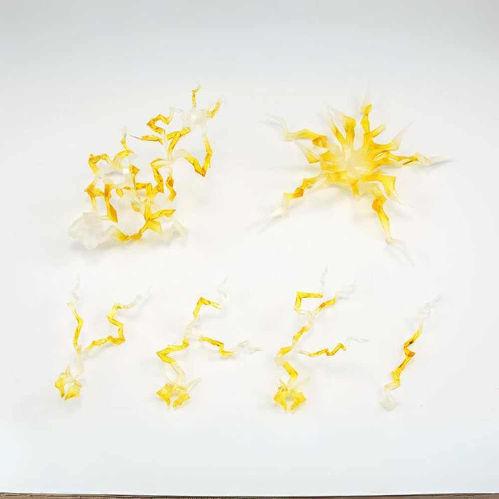 Bandai Yellow Lightning Effect DIY Figure Display - FIHEROE.