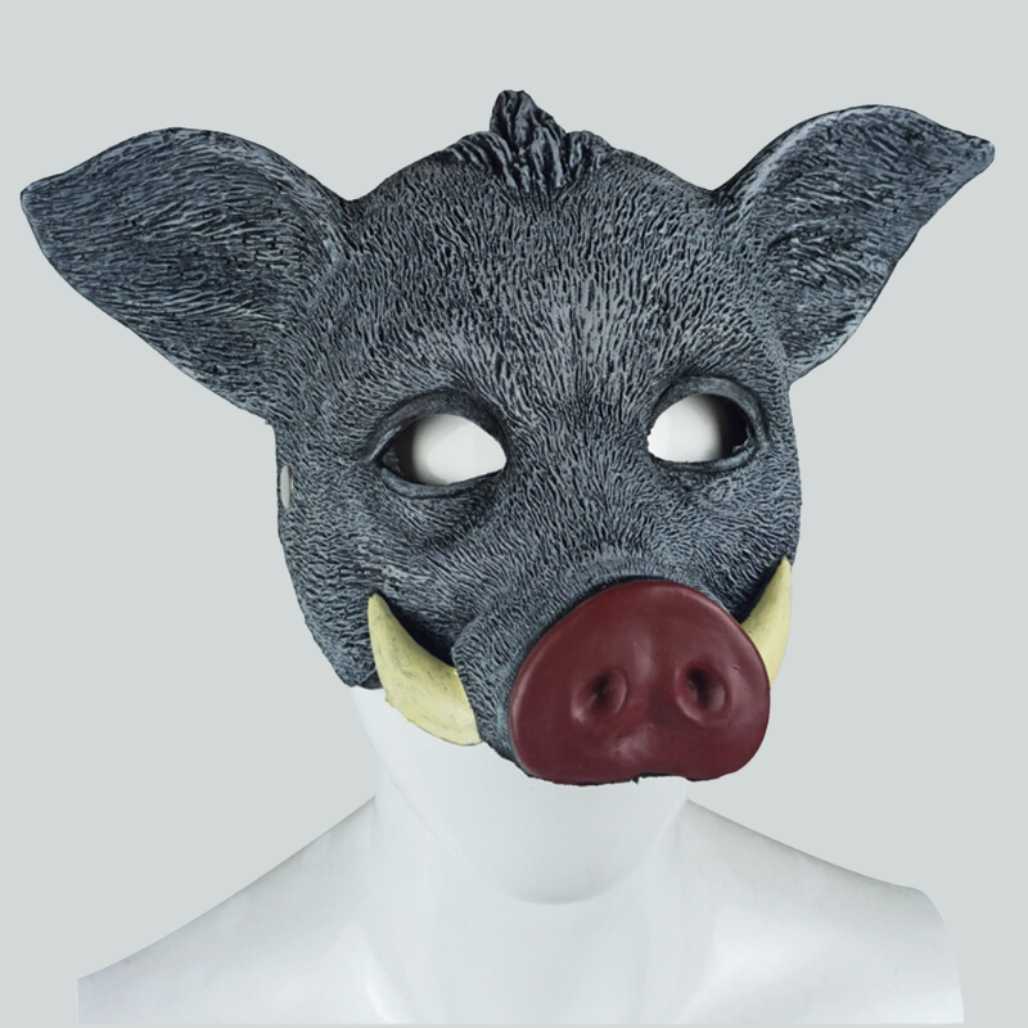 Wild Boar Half Faced Animal Mask - FIHEROE.