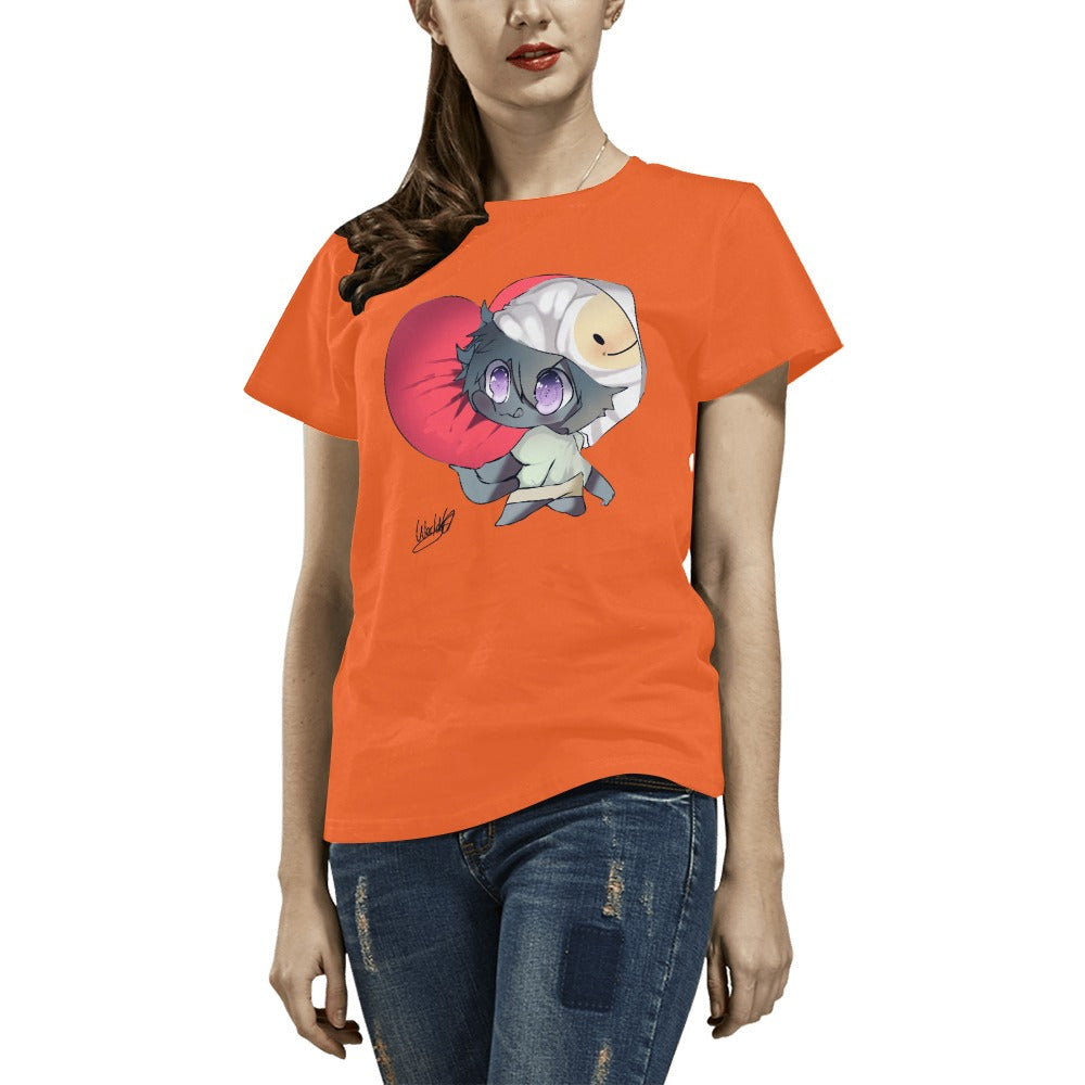 Worldyo Hugs Ladies Fitted Cute Anime Shirt - FIHEROE.