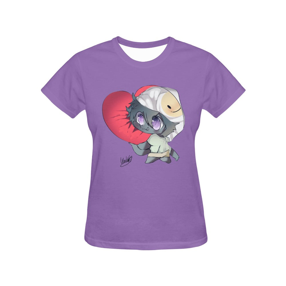 Worldyo Hugs Ladies Fitted Cute Anime Shirt - FIHEROE.