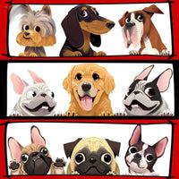 Thumbnail for Cute Dog Vinyl Decal Anime Peeker stickers - FIHEROE.