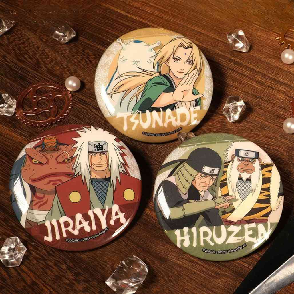 Naruto Shippuden Legendary Sannin Anime Badges