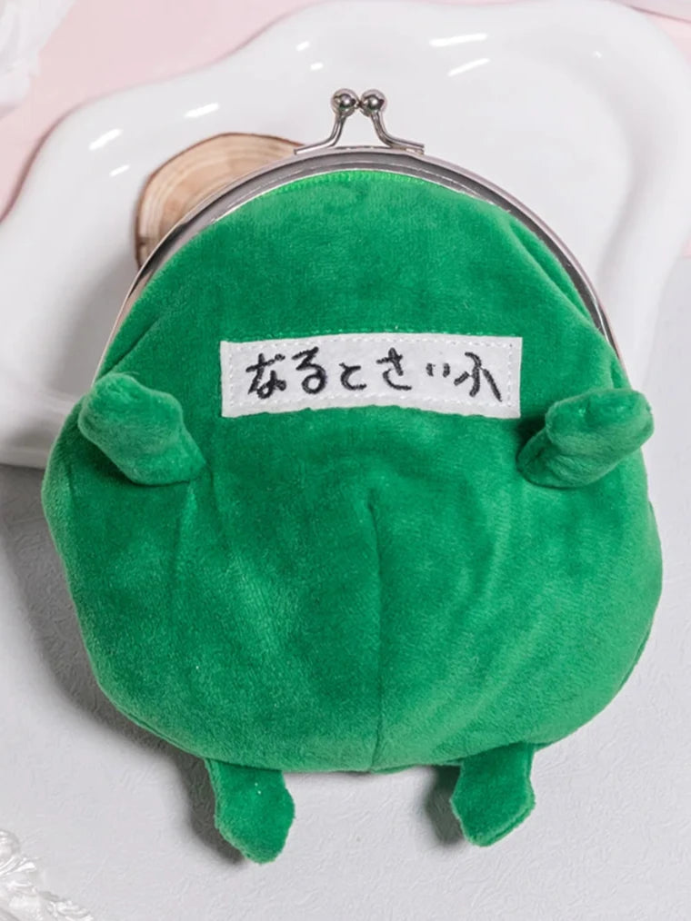 Cute Green Naruto Frog Wallet Anime Coin Purse