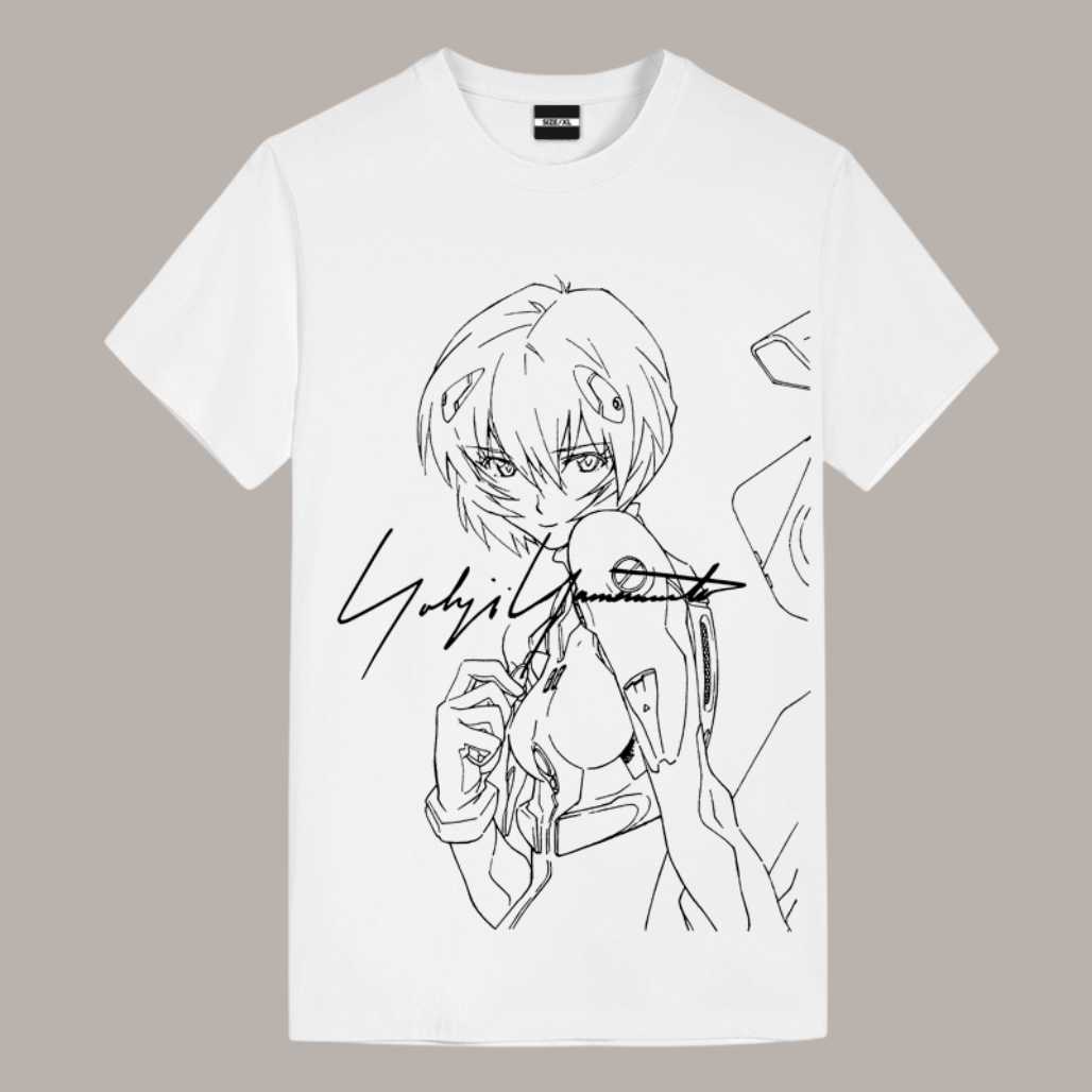 Camiseta gráfica de anime Evangelion Rei Ayanami