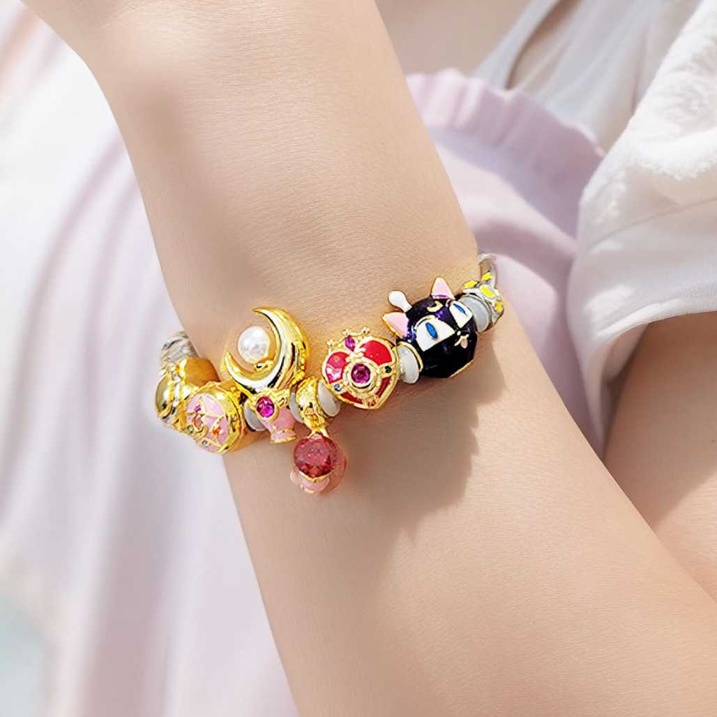 Sailor Moon Pandora Style Silver Charm Beads - FIHEROE.