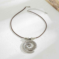 Thumbnail for Uzumaki Inspired Conch Anime Spiral Necklace