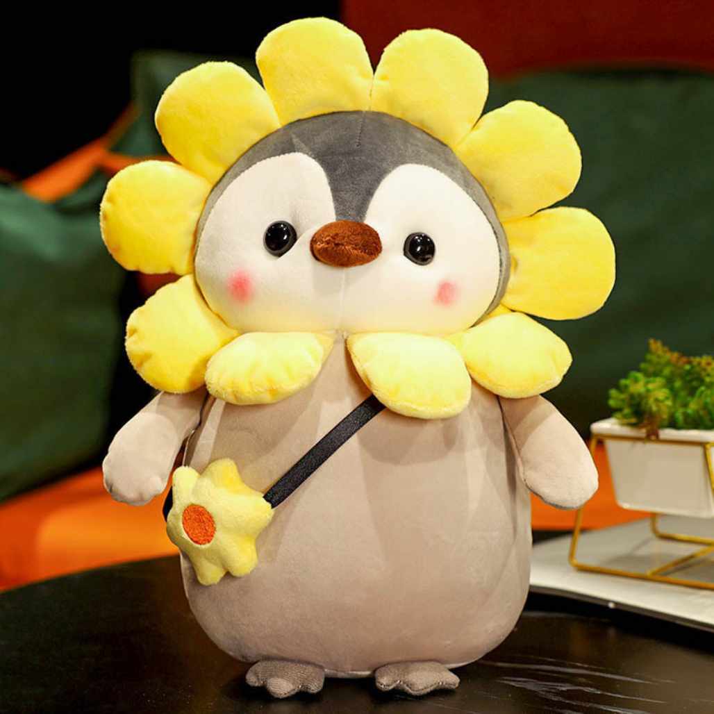Cute Sunflower Penguin Anime Stuffed Animal - FIHEROE.