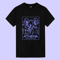 Thumbnail for Camiseta gráfica de anime de la vieja escuela con el exclamador Athena