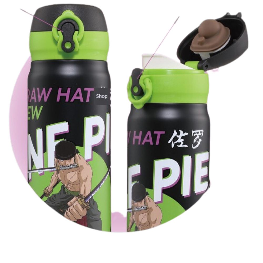 One Piece - Luffy with crew water bottle