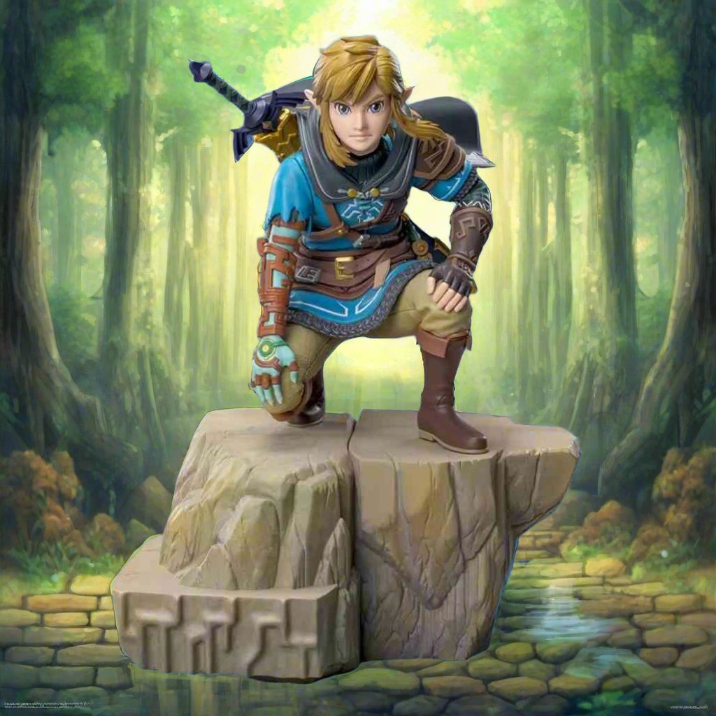 Kneeling Link Legend of Zelda TOTK Collectible