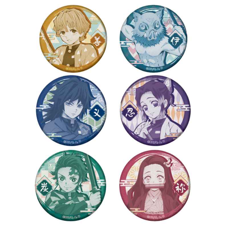 Demon Slayer Characters Button Anime Badges - FIHEROE.