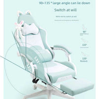 Thumbnail for Cute Cats Ears Ergonomic Anime Gaming Chairs - FIHEROE.