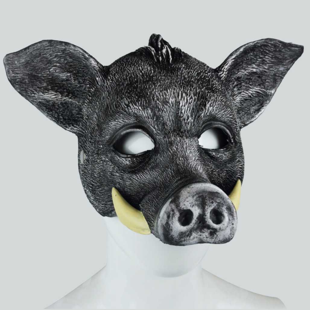 Wild Boar Half Faced Animal Mask - FIHEROE.