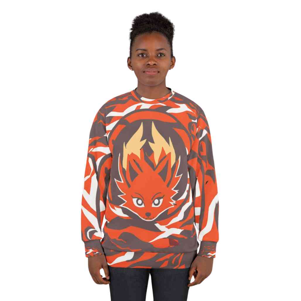 Ember Fox Graphic Anime Animal Sweatshirt Unisex