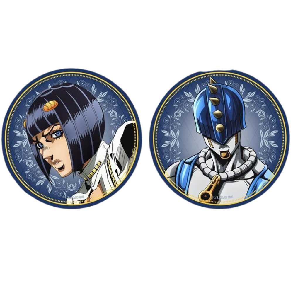 JJBA Golden Wind Characters Holo Anime Badges - FIHEROE.