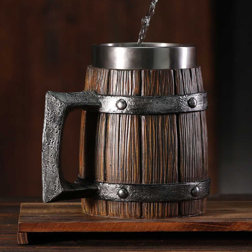 Barrel Stainless Steel Old World Pirate Anime Mug - FIHEROE.