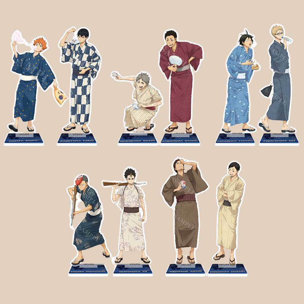 Haikyuu Characters Kimono Acrylic Anime Standees - FIHEROE.