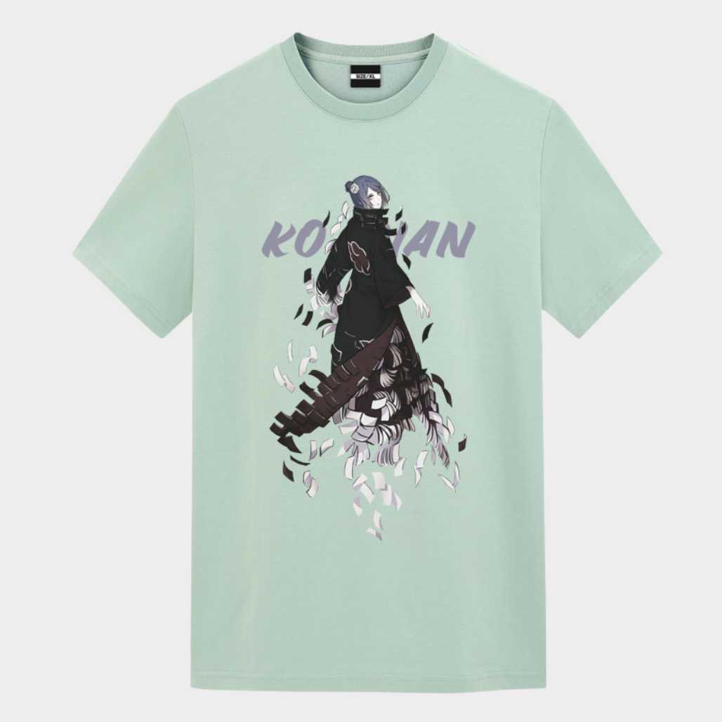 Camiseta gráfica de anime Naruto Shippuden Akatsuki Konan