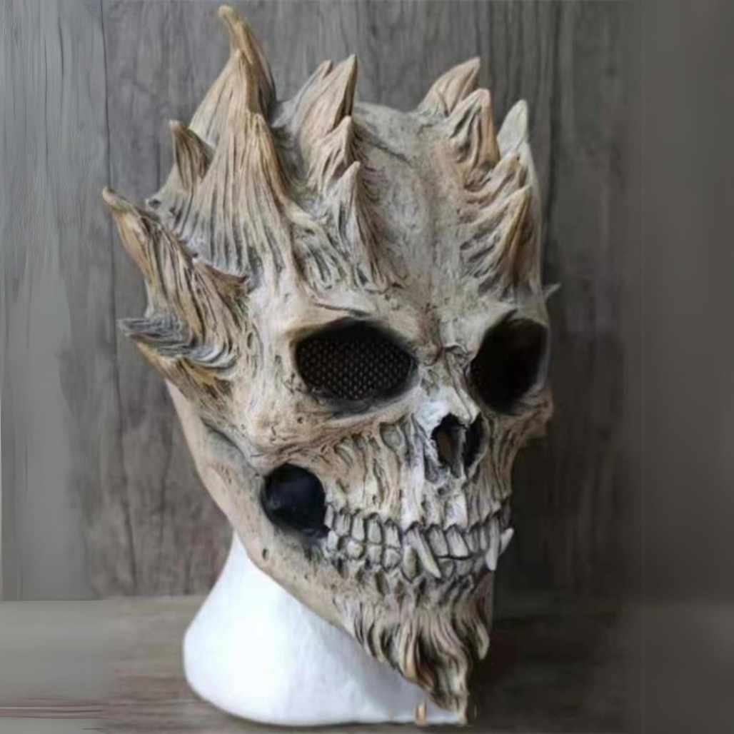 Death Warrior Latex Full Head Anime Skull Mask