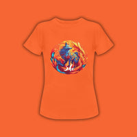 Thumbnail for She Spirit Fox Ladies Graphic Anime Tee Shirt - FIHEROE.