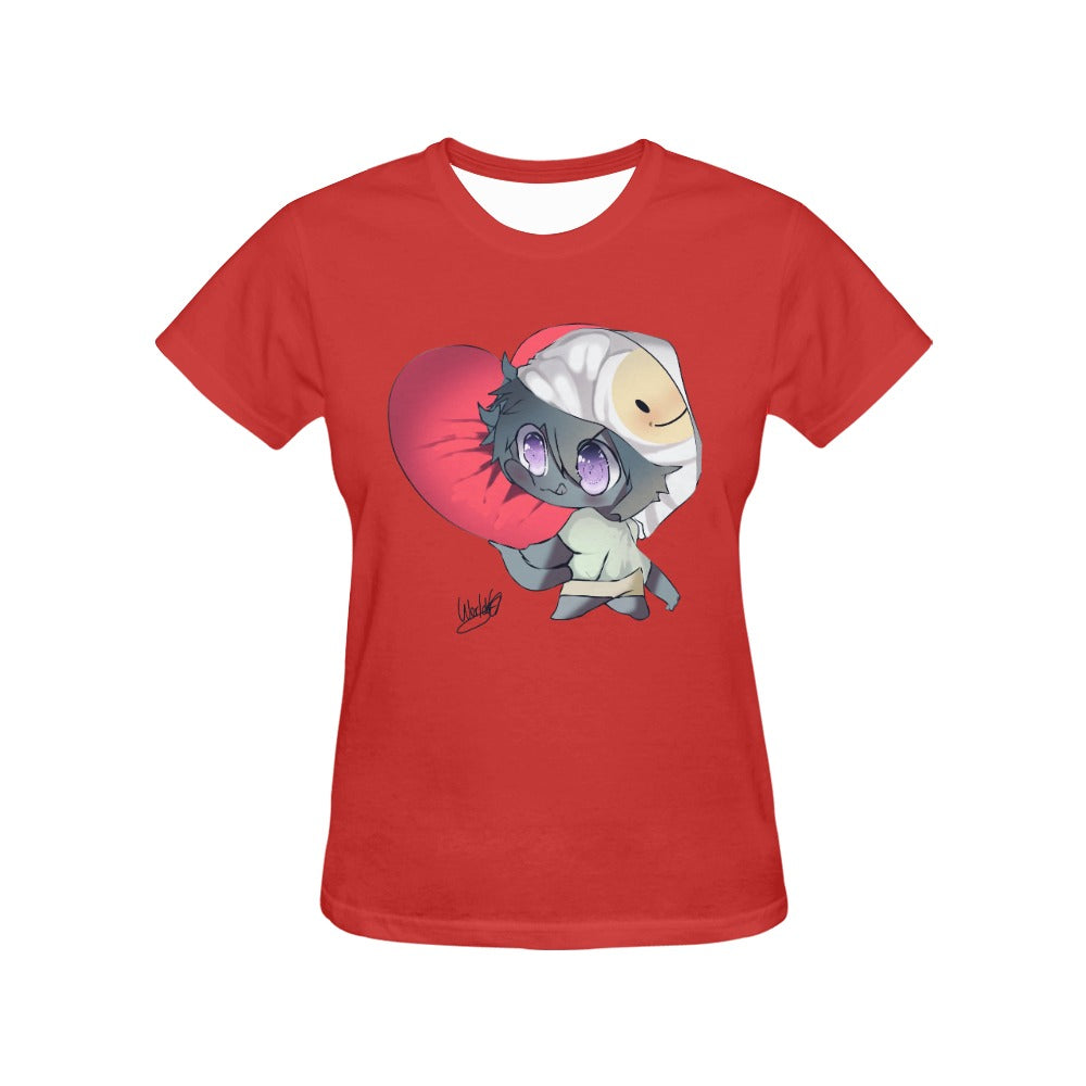 Worldyo Hugs Ladies Fitted Cute Anime Shirt - FIHEROE.