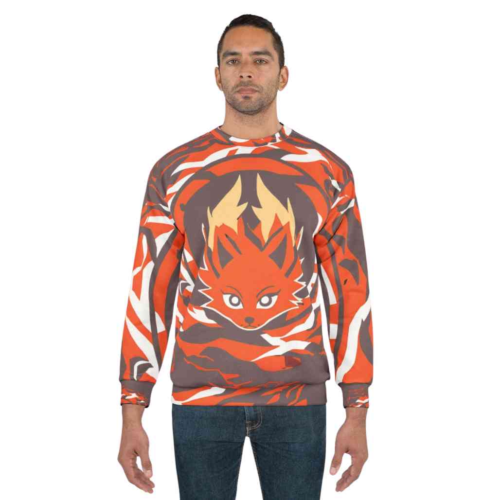 Ember Fox Graphic Anime Animal Sweatshirt Unisex