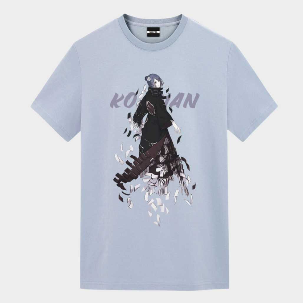 Camiseta gráfica de anime Naruto Shippuden Akatsuki Konan