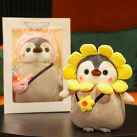 Thumbnail for Cute Sunflower Penguin Anime Stuffed Animal - FIHEROE.