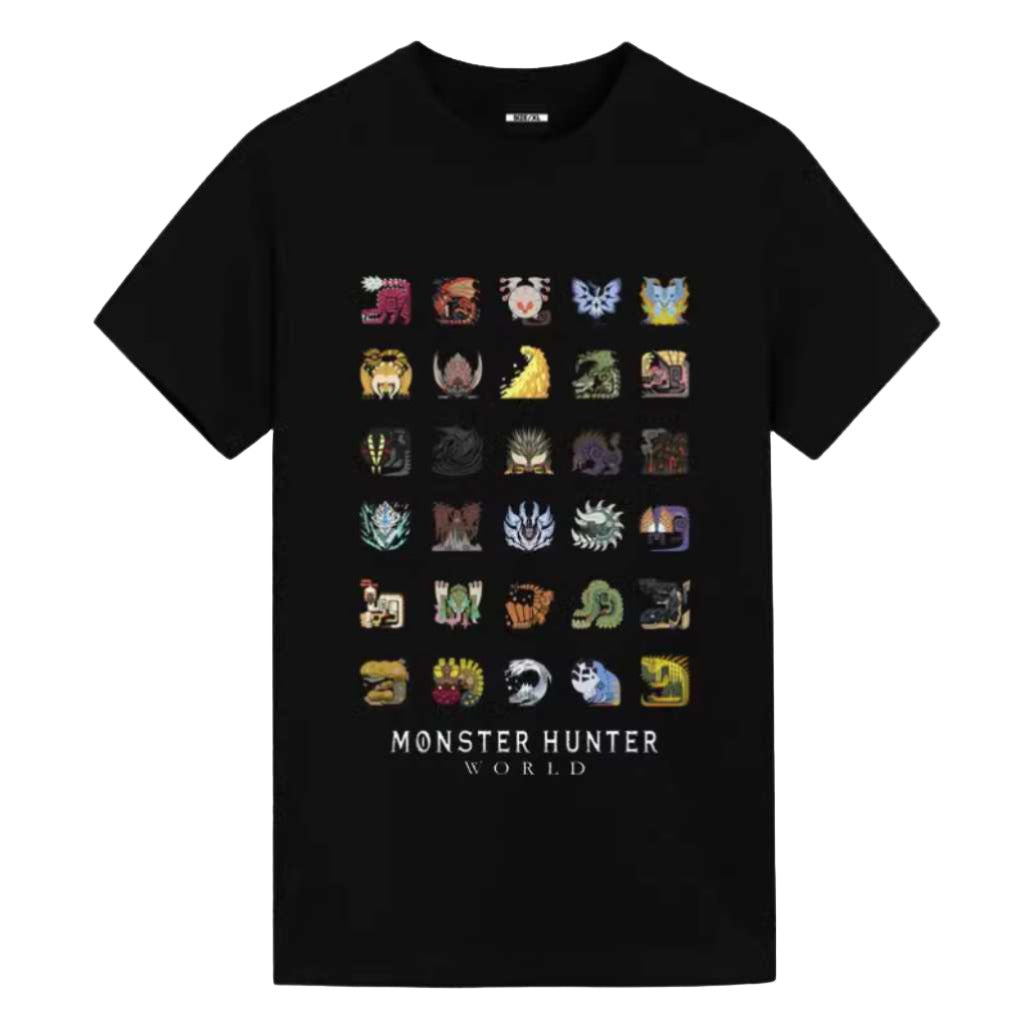 Monster Hunter Fan Merchandise Anime Graphic Tee - FIHEROE.