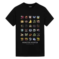 Thumbnail for Monster Hunter Fan Merchandise Anime Graphic Tee - FIHEROE.