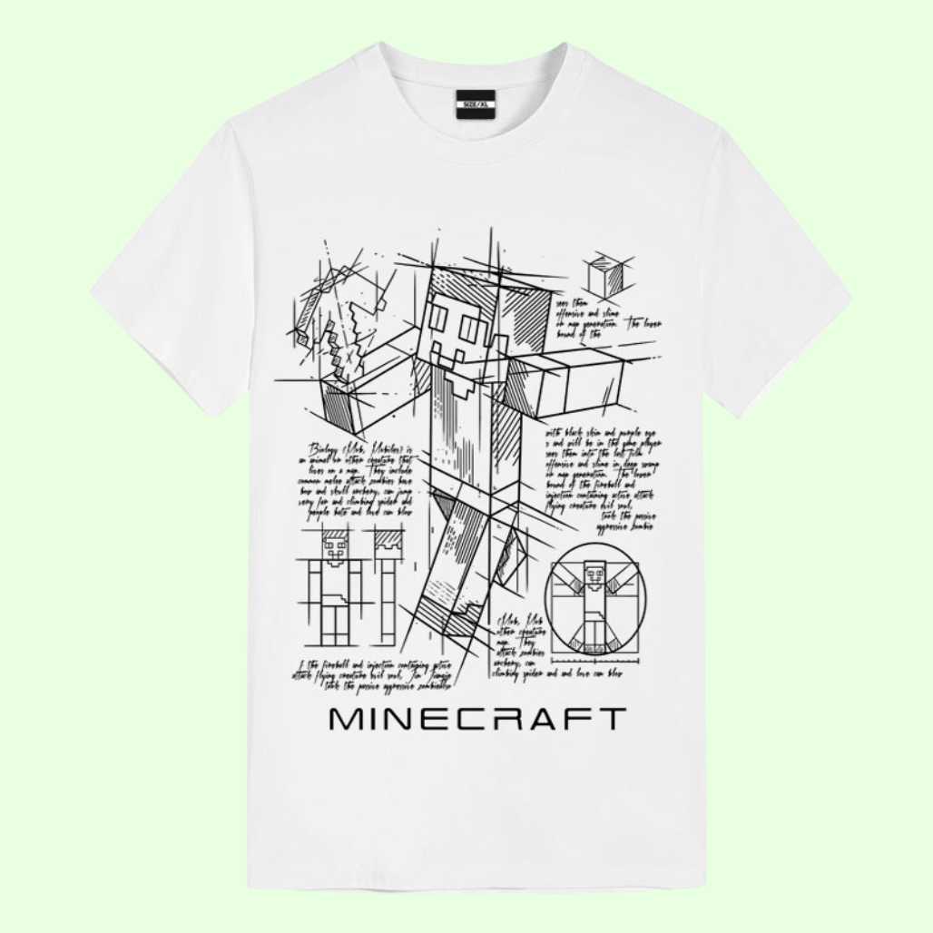 Minecraft Game Anime Graphic Tees - FIHEROE.