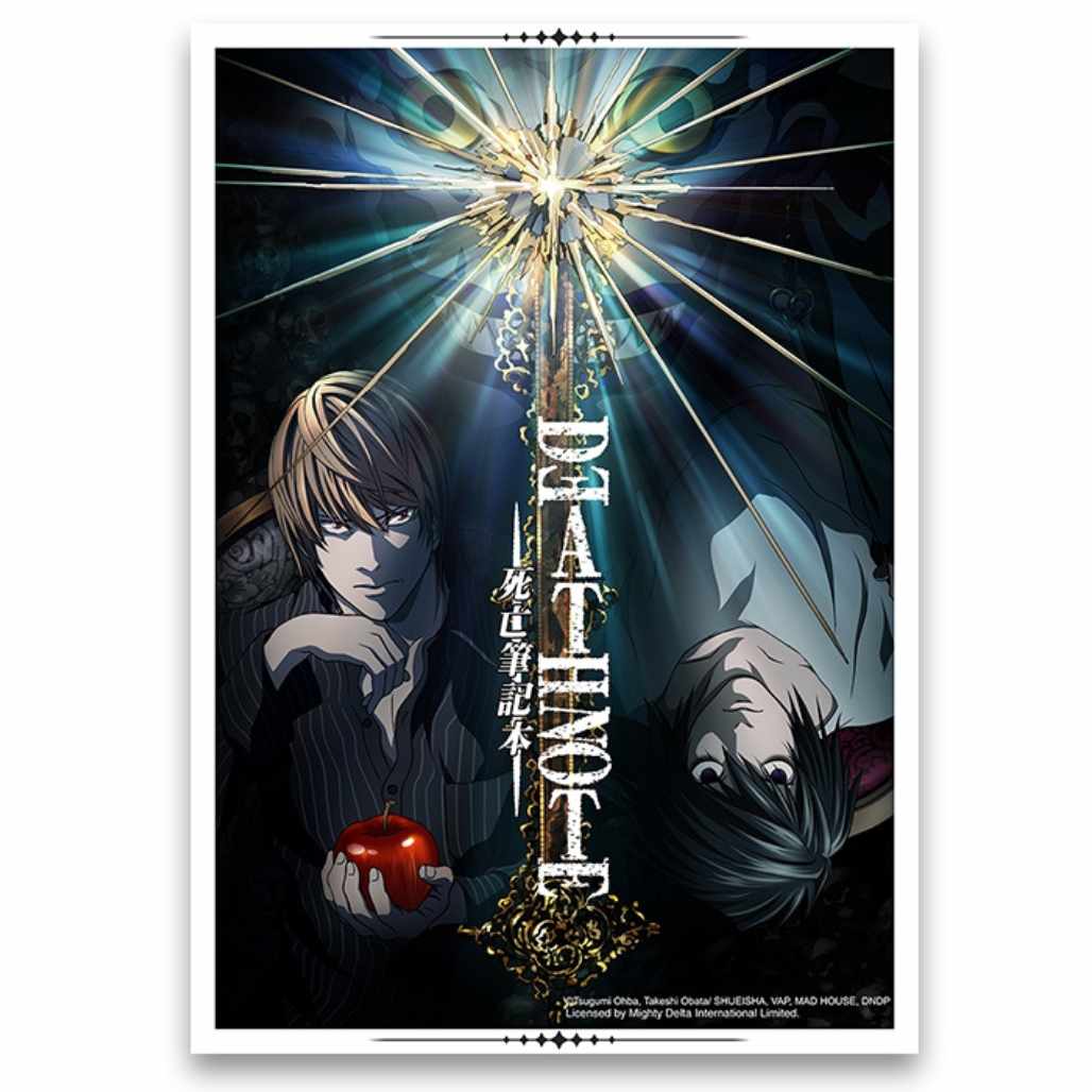 Death Note Characters Anime Posters Wall Art - FIHEROE.