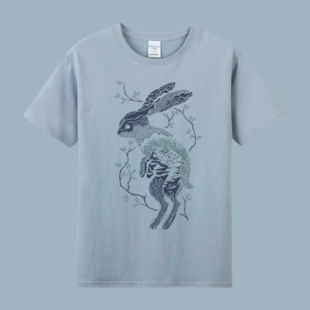 Cute Rabbit Hares Anime Animal Graphic Tee