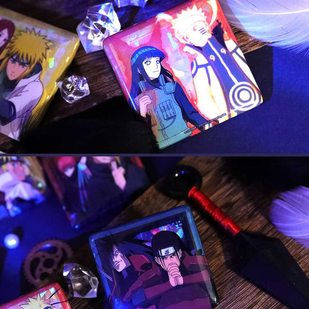 Insignias de anime con forma de pin cuadrado de Naruto Shippuden