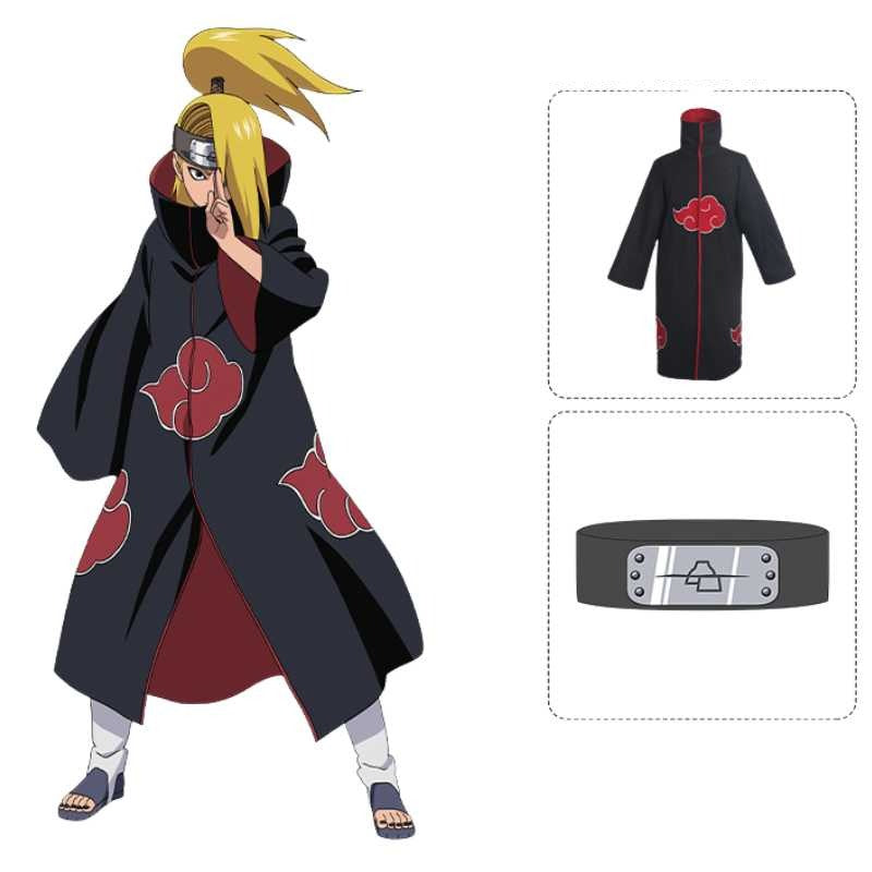 Deidara Akatsuki Naruto Shippuden Cosplay Outfit - FIHEROE.