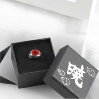 Thumbnail for Itachi Uchiha Akatsuki Symbol Anime Ring - FIHEROE.