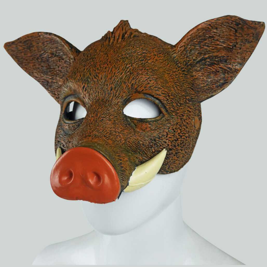 Wild Boar Half Faced Animal Mask - FIHEROE.