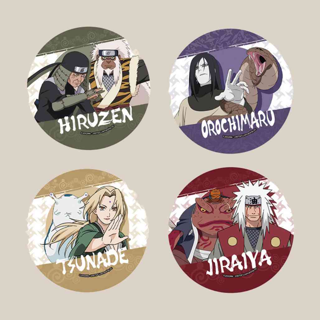 Naruto Shippuden Legendary Sannin Anime Badges